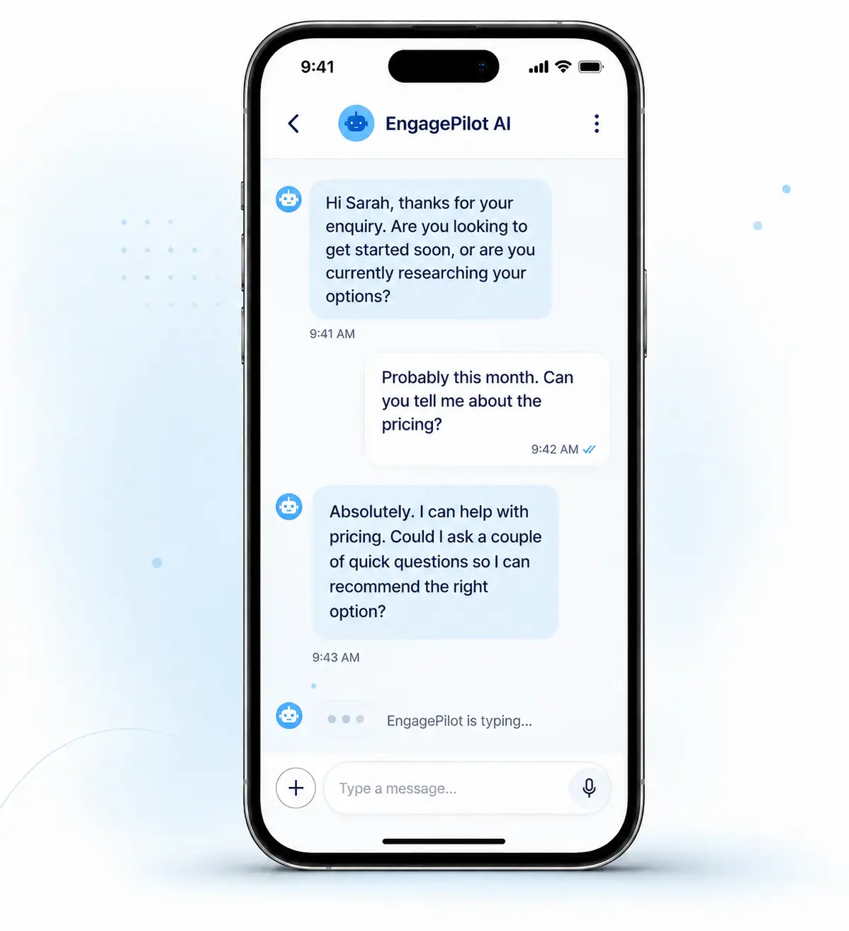 Real SMS Conversation Visual